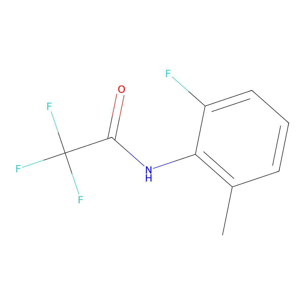2,2,2-TRifluoro-N-(2-fluoro-6-methylphenyl)acetamide molecular structure, CAS 1714631-35-2