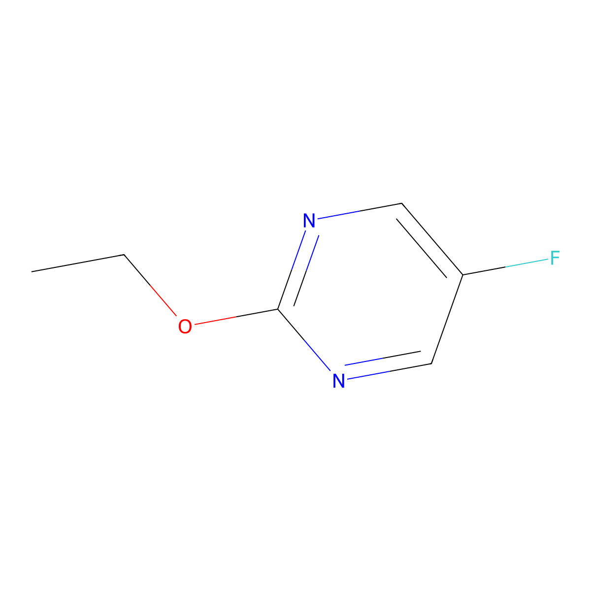 2-Ethoxy-5-fluoropyrimidine molecular structure, CAS 17148-48-0