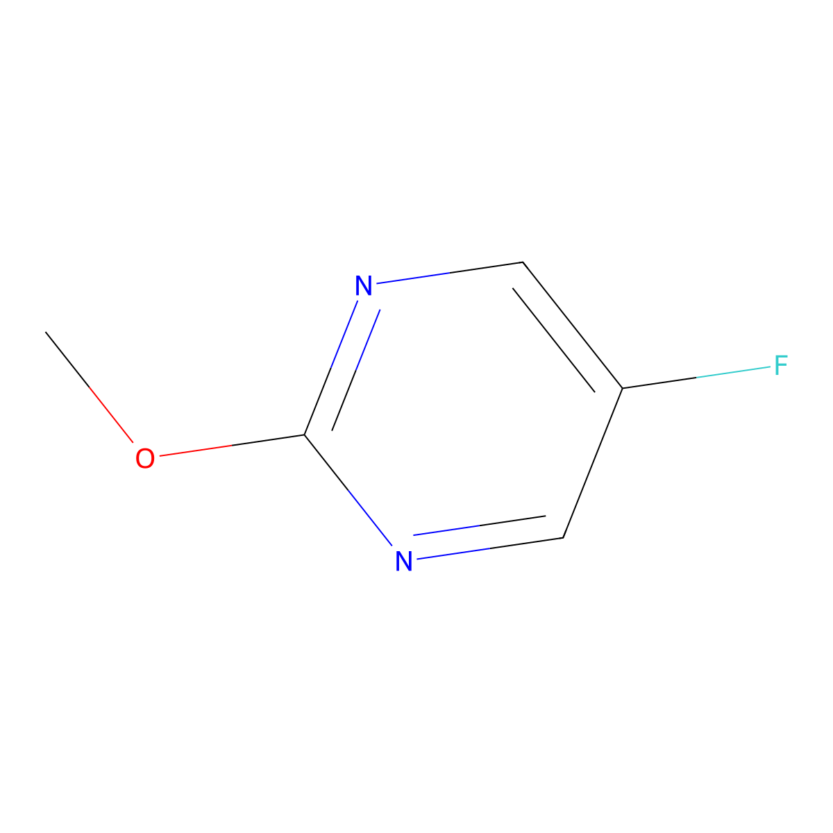 5-Fluoro-2-methoxypyrimidine molecular structure, CAS 17148-49-1