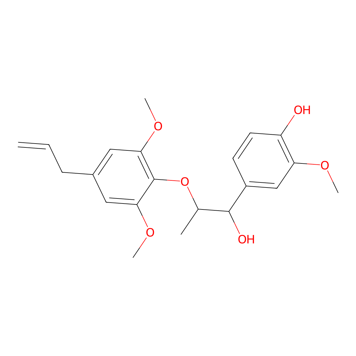 Myrislignan molecular structure, CAS 171485-39-5