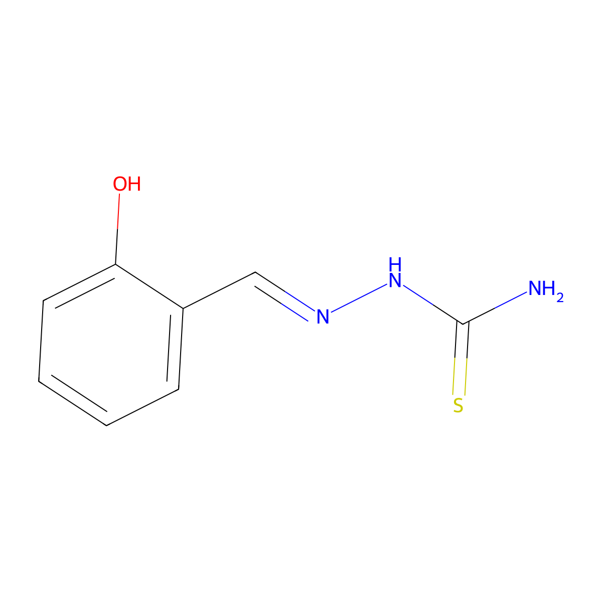 Salicylaldehyde Thiosemicarbazone molecular structure, CAS 17149-00-7