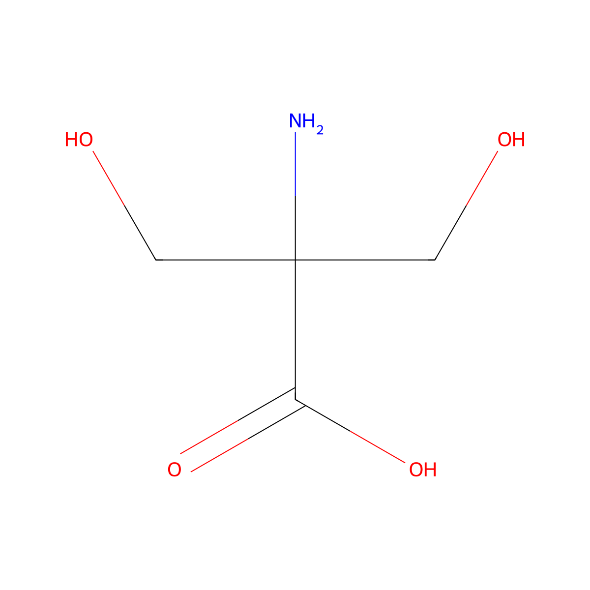 alpha-(Hydroxymethyl)serine molecular structure, CAS 17149-11-0