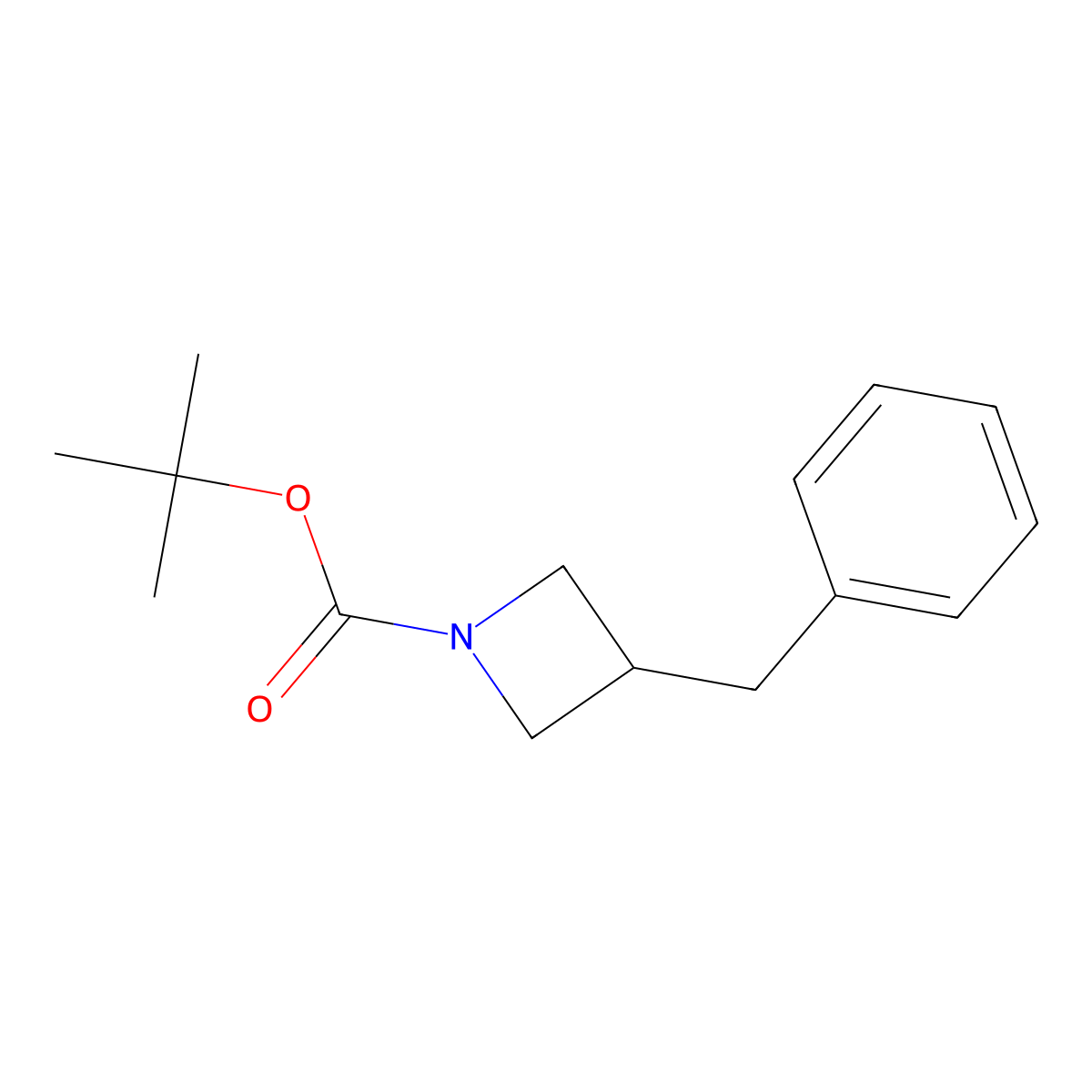 tert-Butyl 3-benzylazetidine-1-carboxylate molecular structure, CAS 1714979-63-1