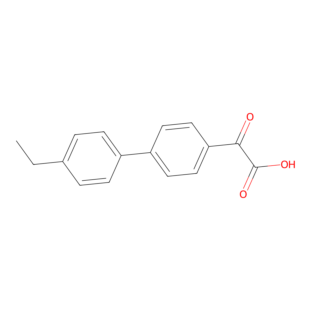 4'-Ethyl-|A-oxo[1,1'-biphenyl]-4-acetic acid molecular structure, CAS 171502-18-4