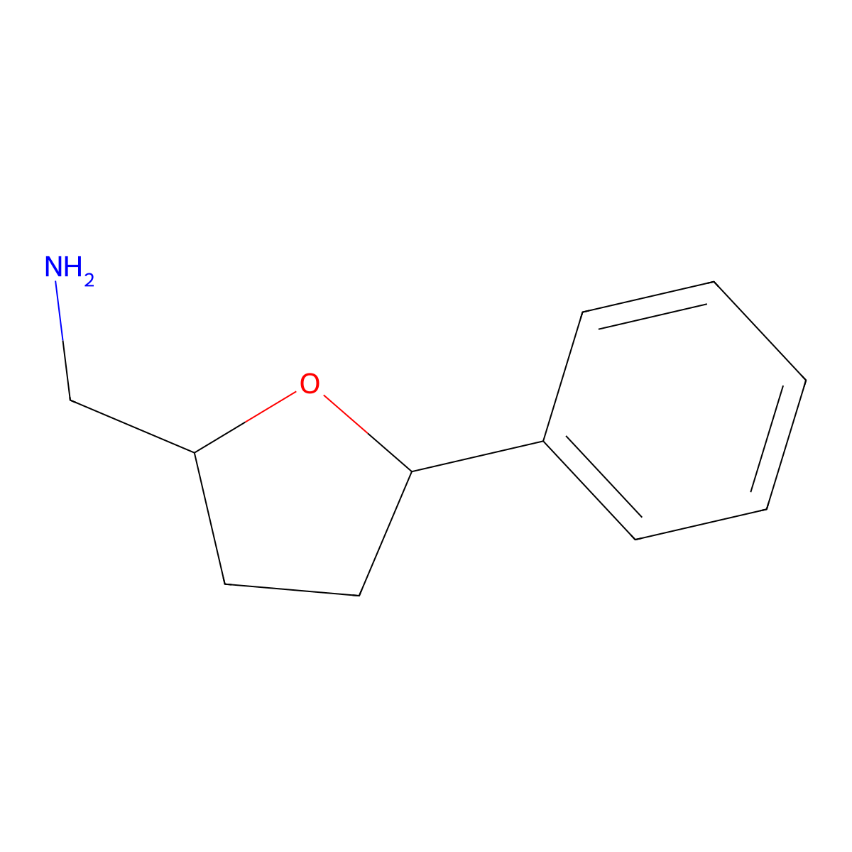 rac-1-[(2R,5R)-5-phenyloxolan-2-yl]methanamine molecular structure, CAS 1715023-86-1