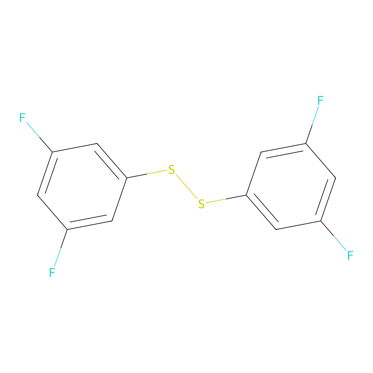 1-[(3,5-Difluorophenyl)disulfanyl]-3,5-difluorobenzene molecular structure, CAS 1715042-83-3