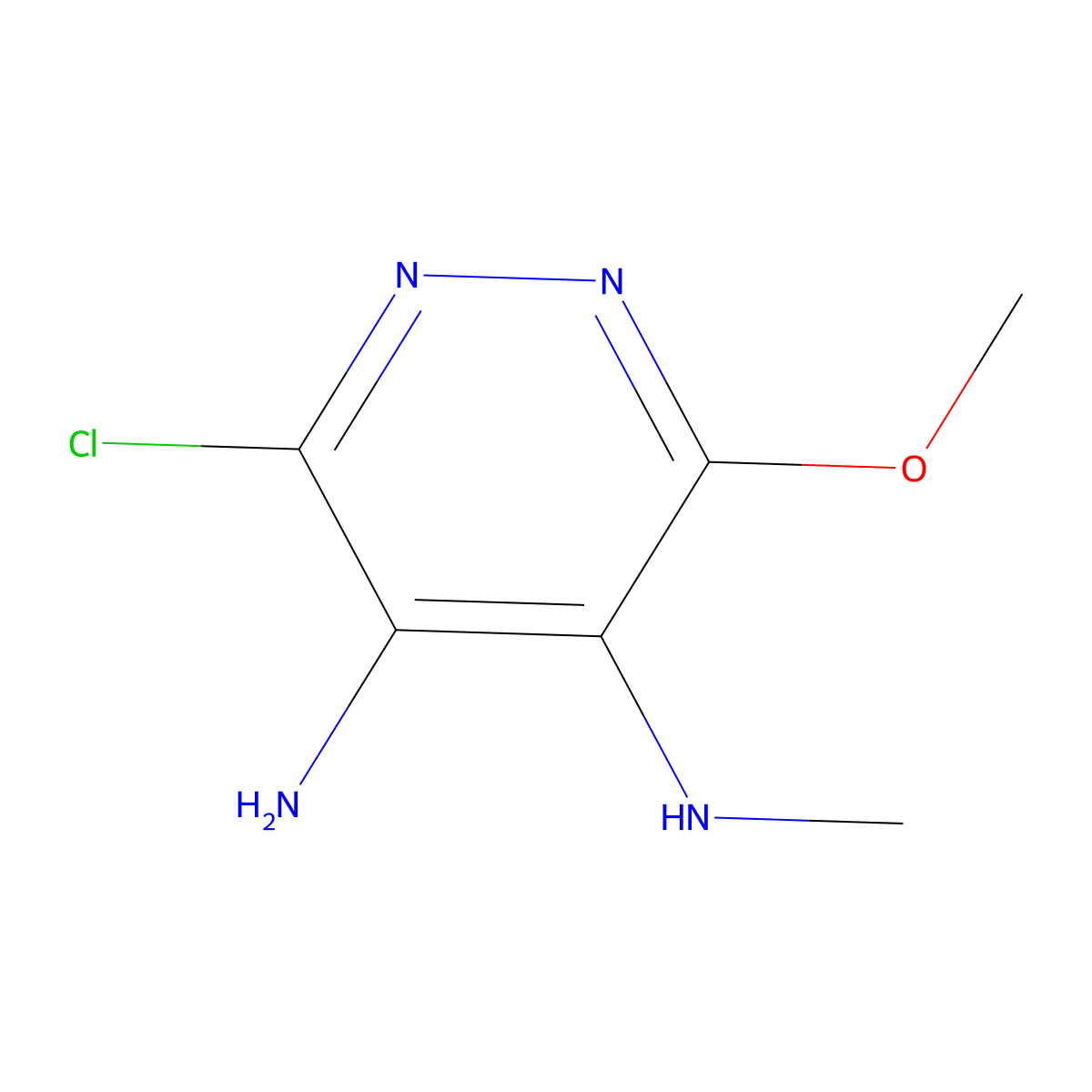 6-Chloro-3-methoxy-N4-methyl-4,5-pyridazinediamine molecular structure, CAS 1715050-59-1