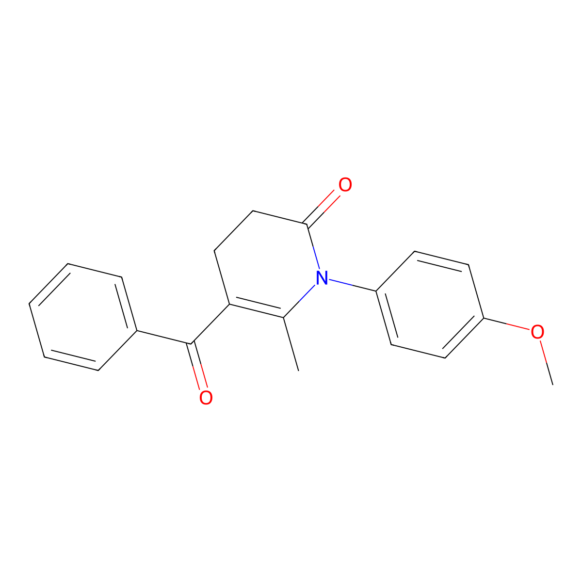 5-Benzoyl-1-(4-methoxyphenyl)-6-methyl-3,4-dihydropyridin-2-one molecular structure, CAS 171506-54-0