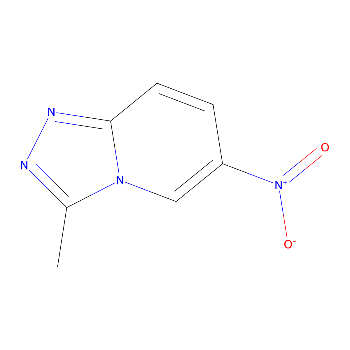3-Methyl-6-nitro-[1,2,4]triazolo[4,3-a]pyridine molecular structure, CAS 1715119-46-2