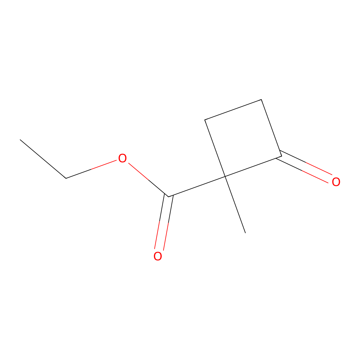 Ethyl 1-methyl-2-oxocyclobutane-1-carboxylate molecular structure, CAS 171512-02-0