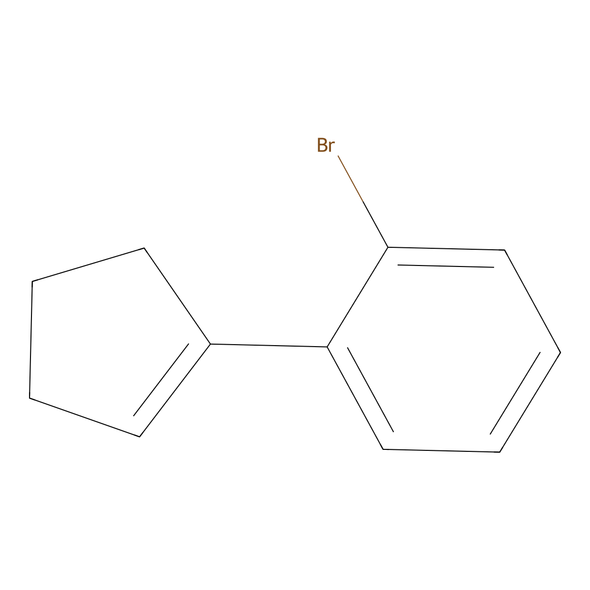 1-(Cyclopenten-1-yl)-2-bromobenzene molecular structure, CAS 171512-95-1
