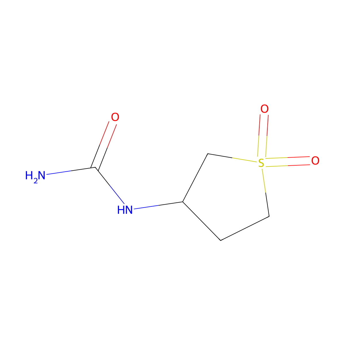 (1,1-Dioxo-1lambda6-thiolan-3-yl)urea molecular structure, CAS 17153-60-5