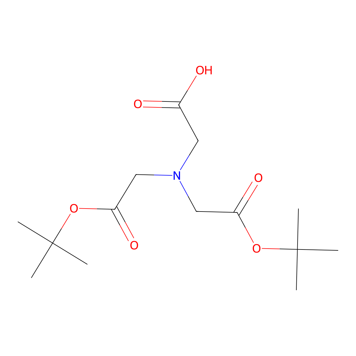 2-(Bis(2-(tert-butoxy)-2-oxoethyl)amino)acetic acid molecular structure, CAS 171557-31-6