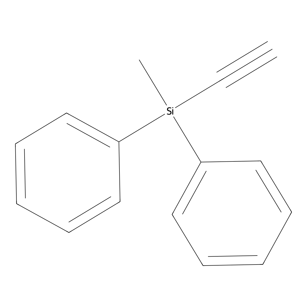 1,1'-(Ethynylmethylsilylene)bis(benzene) molecular structure, CAS 17156-65-9