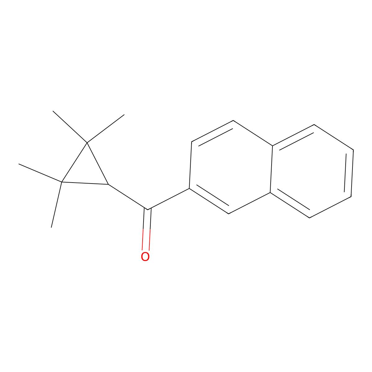 2-Naphthalenyl(2,2,3,3-tetramethylcyclopropyl)methanone molecular structure, CAS 1715691-64-7