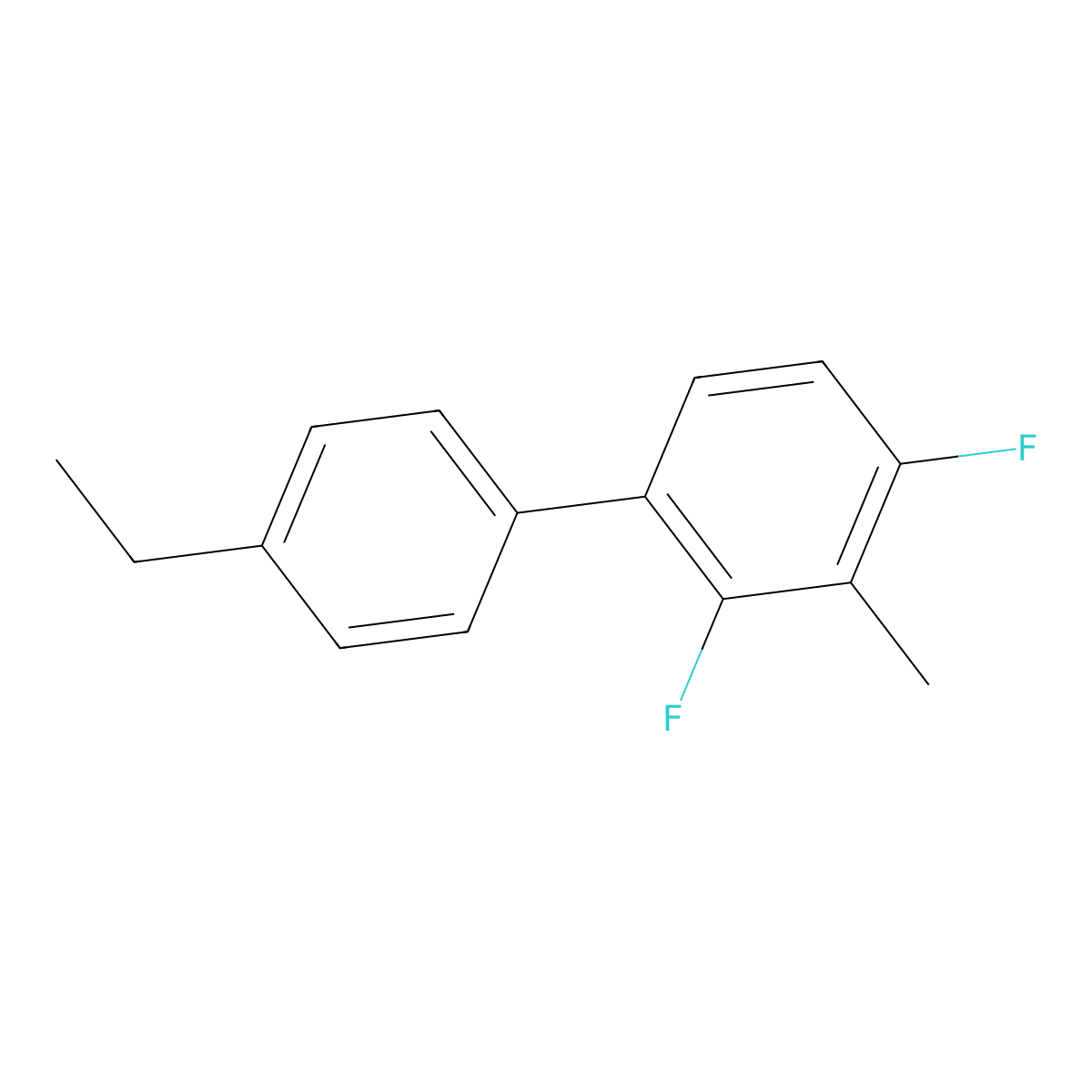 4'-Ethyl-2,4-difluoro-3-methyl-1,1'-biphenyl molecular structure, CAS 1715889-52-3