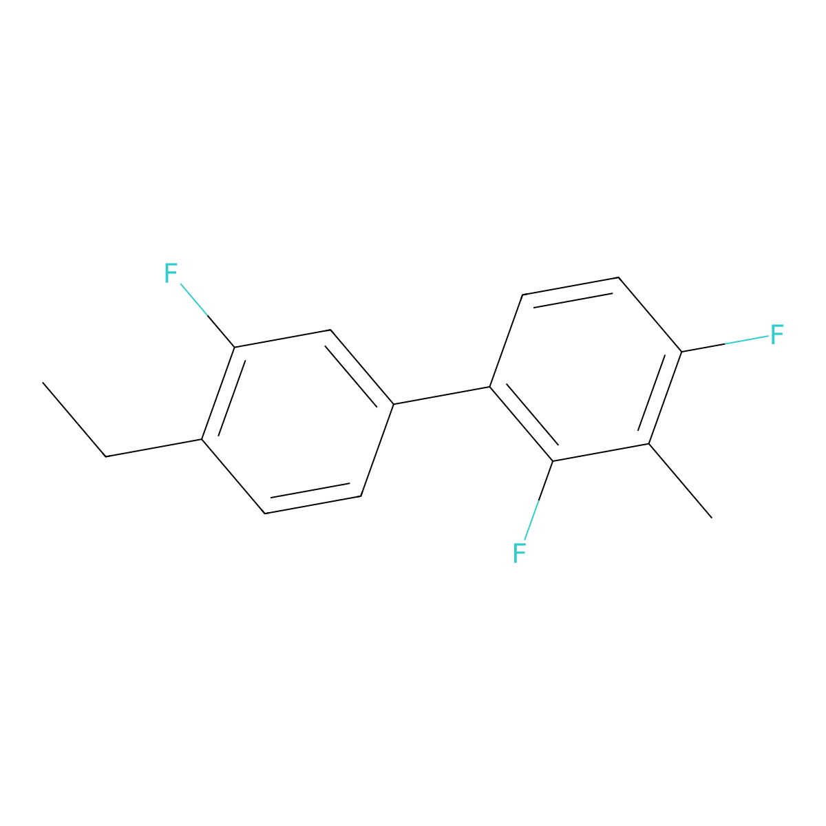 4'-Ethyl-2,3',4-trifluoro-3-methyl-1,1'-biphenyl molecular structure, CAS 1715889-55-6