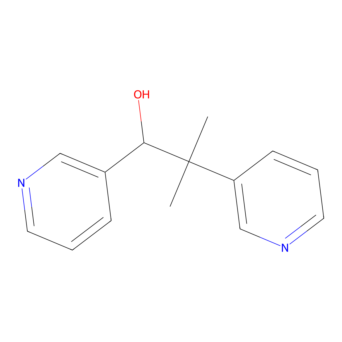 Metyrapol molecular structure, CAS 17159-42-1