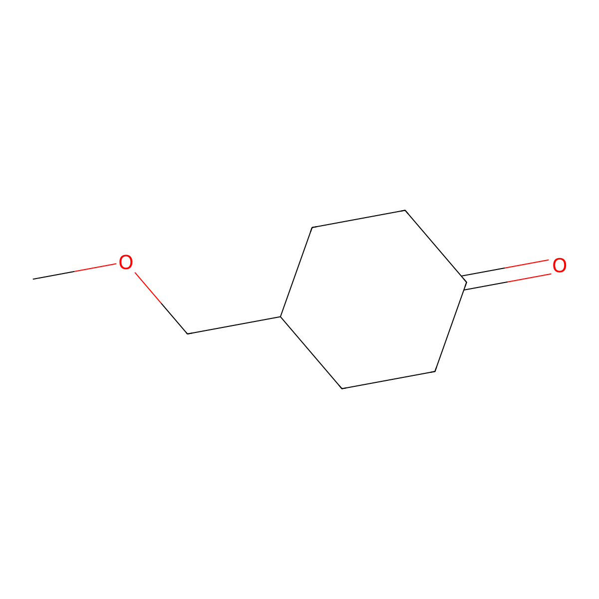 4-(Methoxymethyl)cyclohexan-1-one molecular structure, CAS 17159-84-1