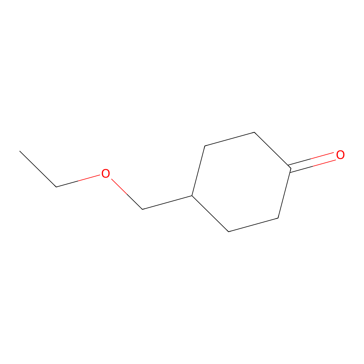 4-(Ethoxymethyl)cyclohexanone molecular structure, CAS 17159-86-3