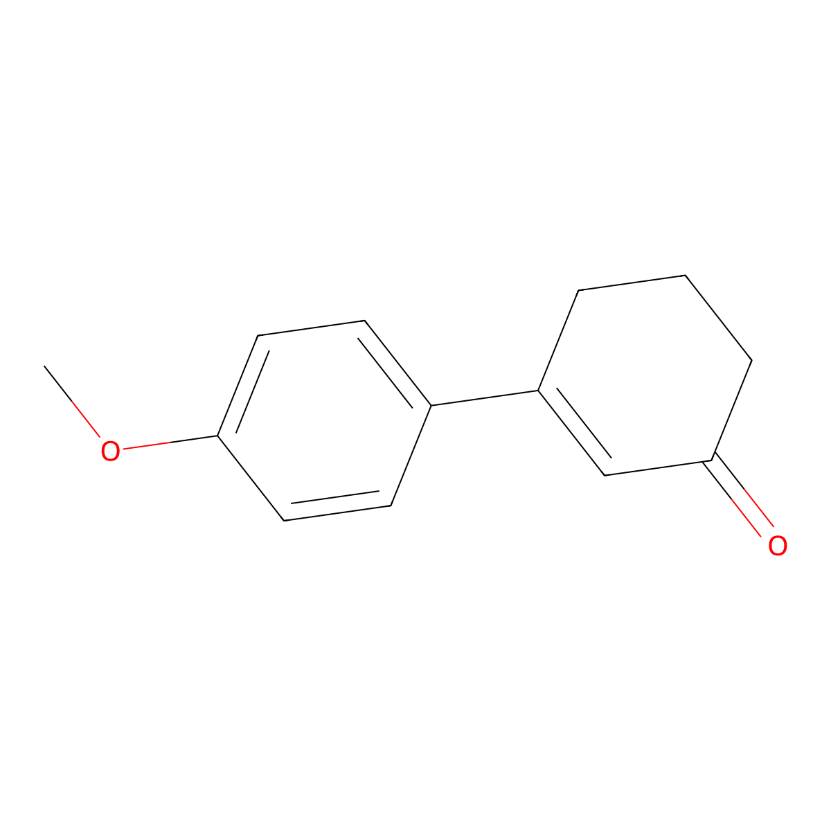 3-(4-Methoxyphenyl)-2-cyclohexen-1-one molecular structure, CAS 17159-98-7