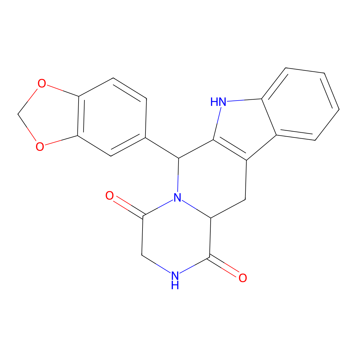 Nortadalafil molecular structure, CAS 171596-36-4