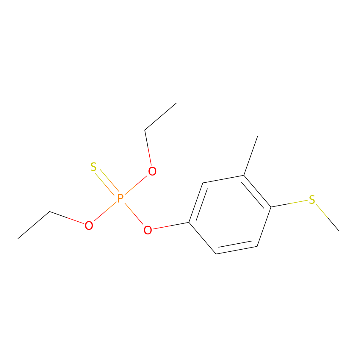Fenthion-ethyl molecular structure, CAS 1716-09-2