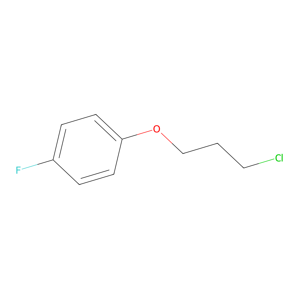 1-(3-Chloropropoxy)-4-fluorobenzene molecular structure, CAS 1716-42-3