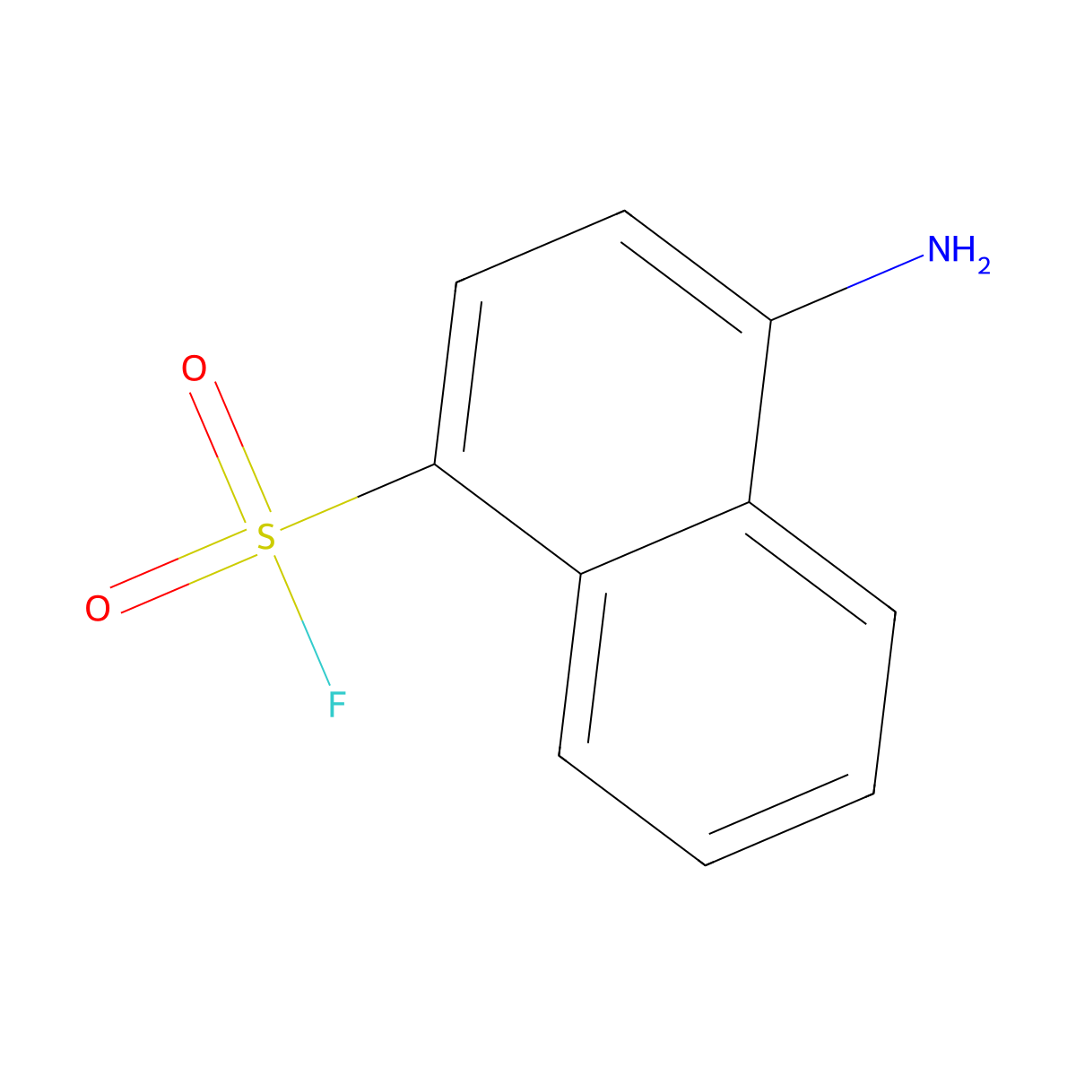 4-Aminonaphthalene-1-sulfonyl fluoride molecular structure, CAS 1716-71-8
