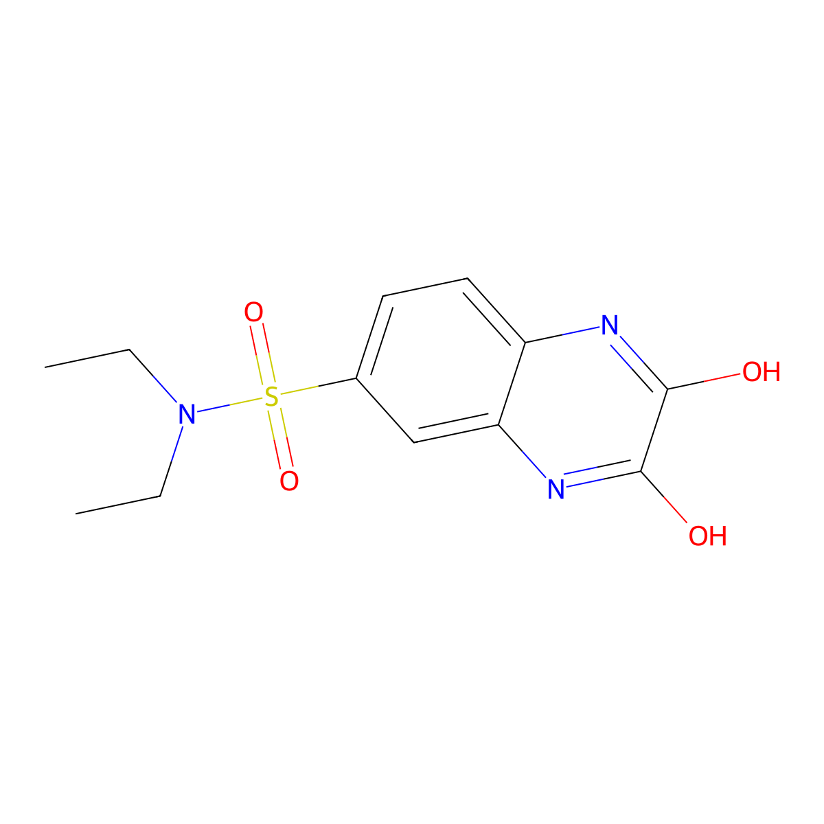 N,N-diethyl-2,3-dioxo-1,2,3,4-tetrahydroquinoxaline-6-sulfonamide molecular structure, CAS 171619-19-5