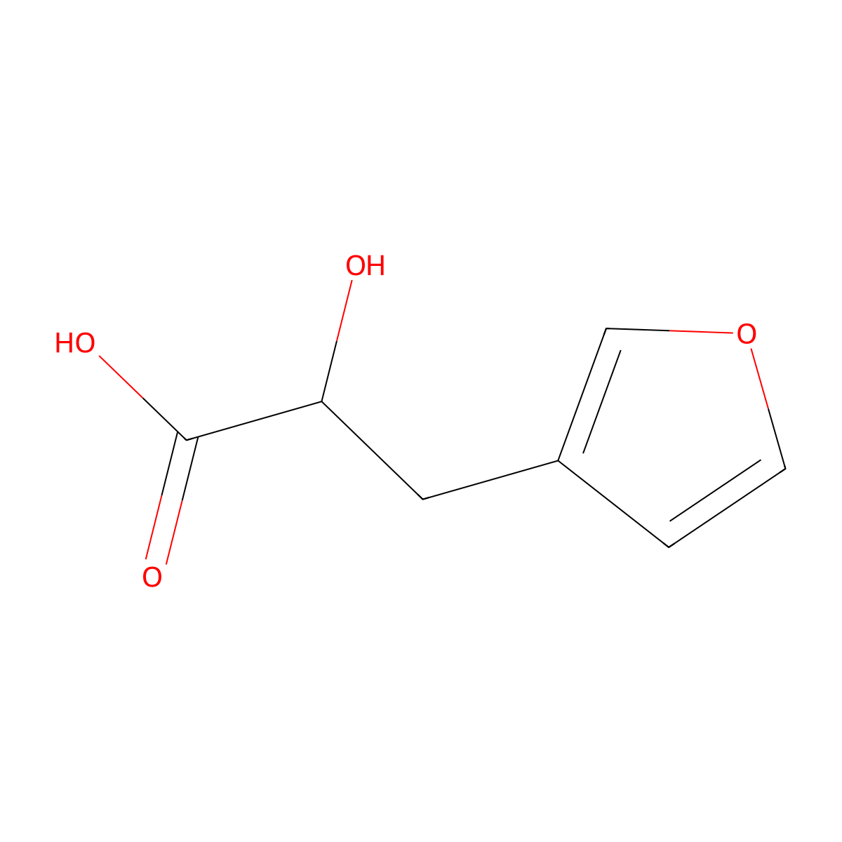 3-(Furan-3-yl)-2-hydroxypropanoic acid molecular structure, CAS 171626-22-5