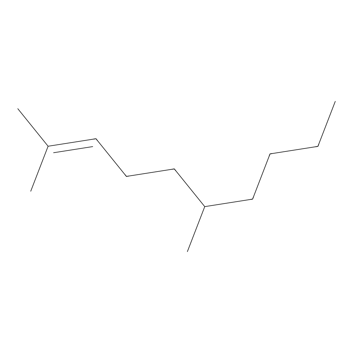 (6R)-2,6-Dimethyl-2-decene molecular structure, CAS 171627-77-3