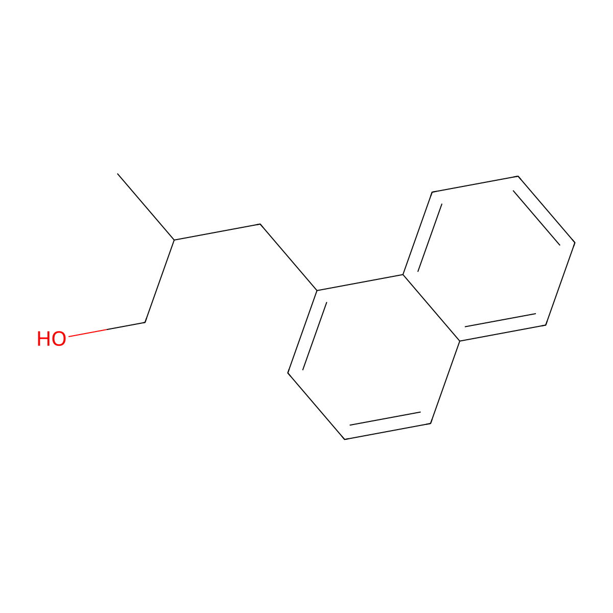 2-Methyl-3-(naphthalen-1-yl)propan-1-ol molecular structure, CAS 171667-27-9