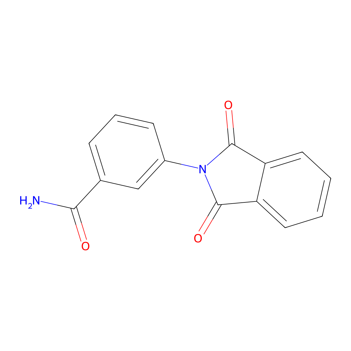 3-(1,3-dioxo-1,3-dihydro-2H-isoindol-2-yl)benzamide molecular structure, CAS 171670-94-3