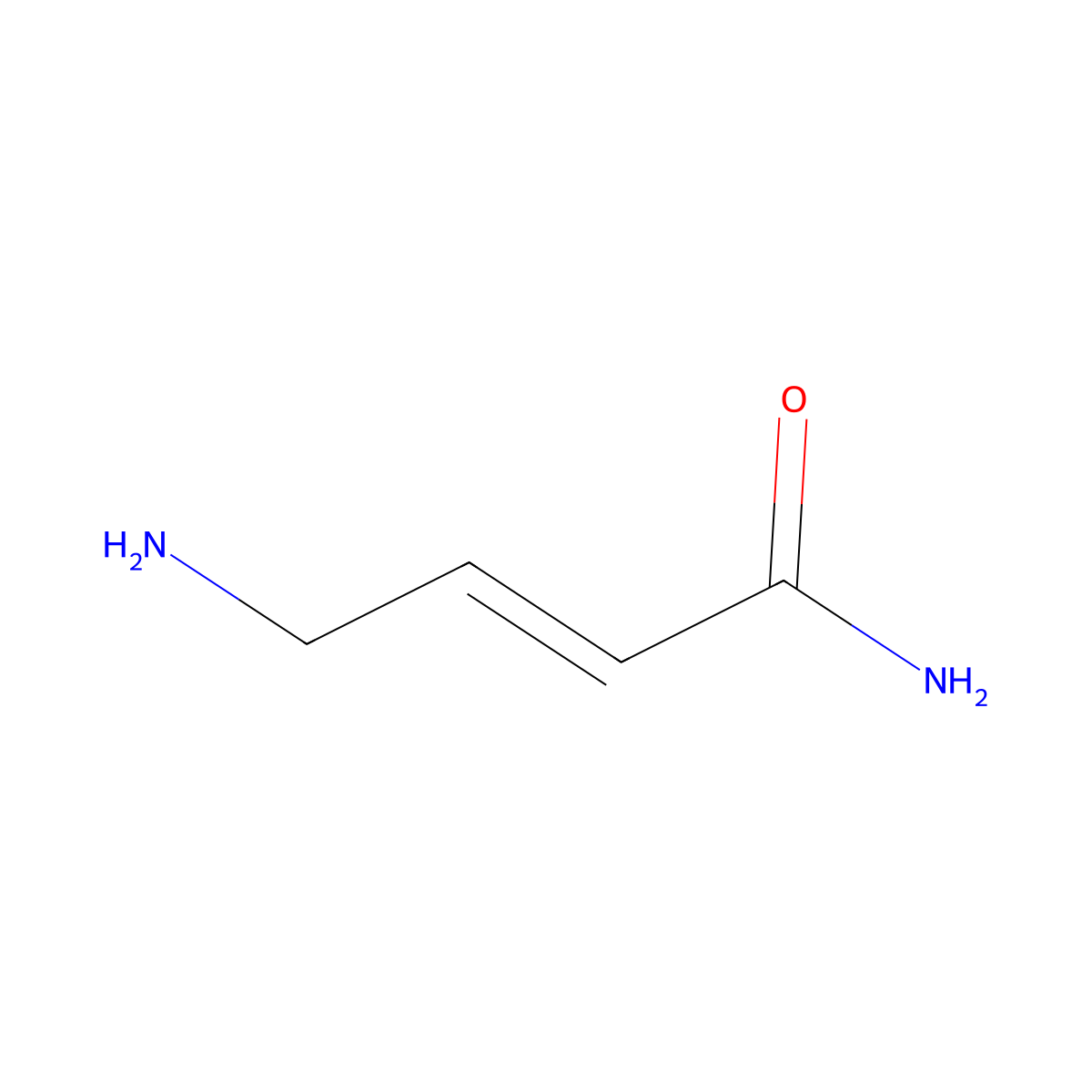 (2E)-4-aminobut-2-enamide molecular structure, CAS 171674-16-1