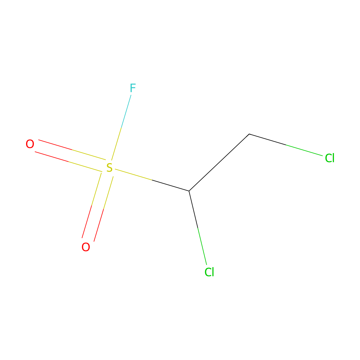 1,2-Dichloroethane-1-sulfonyl fluoride molecular structure, CAS 1717-02-8