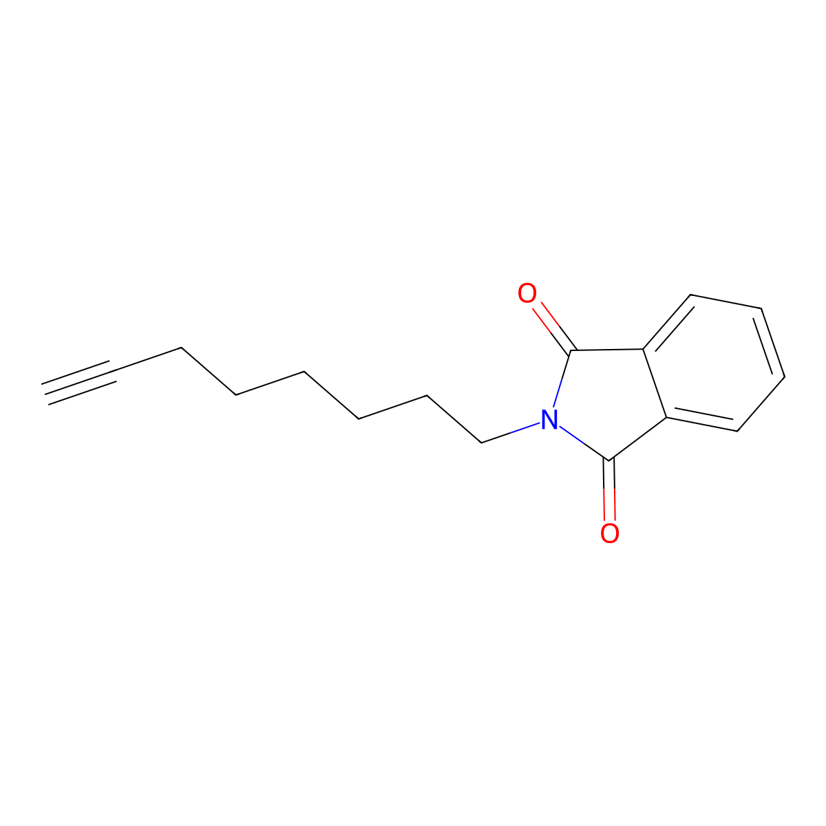 2-(Oct-7-yn-1-yl)-1H-isoindole-1,3(2H)-dione molecular structure, CAS 17170-26-2