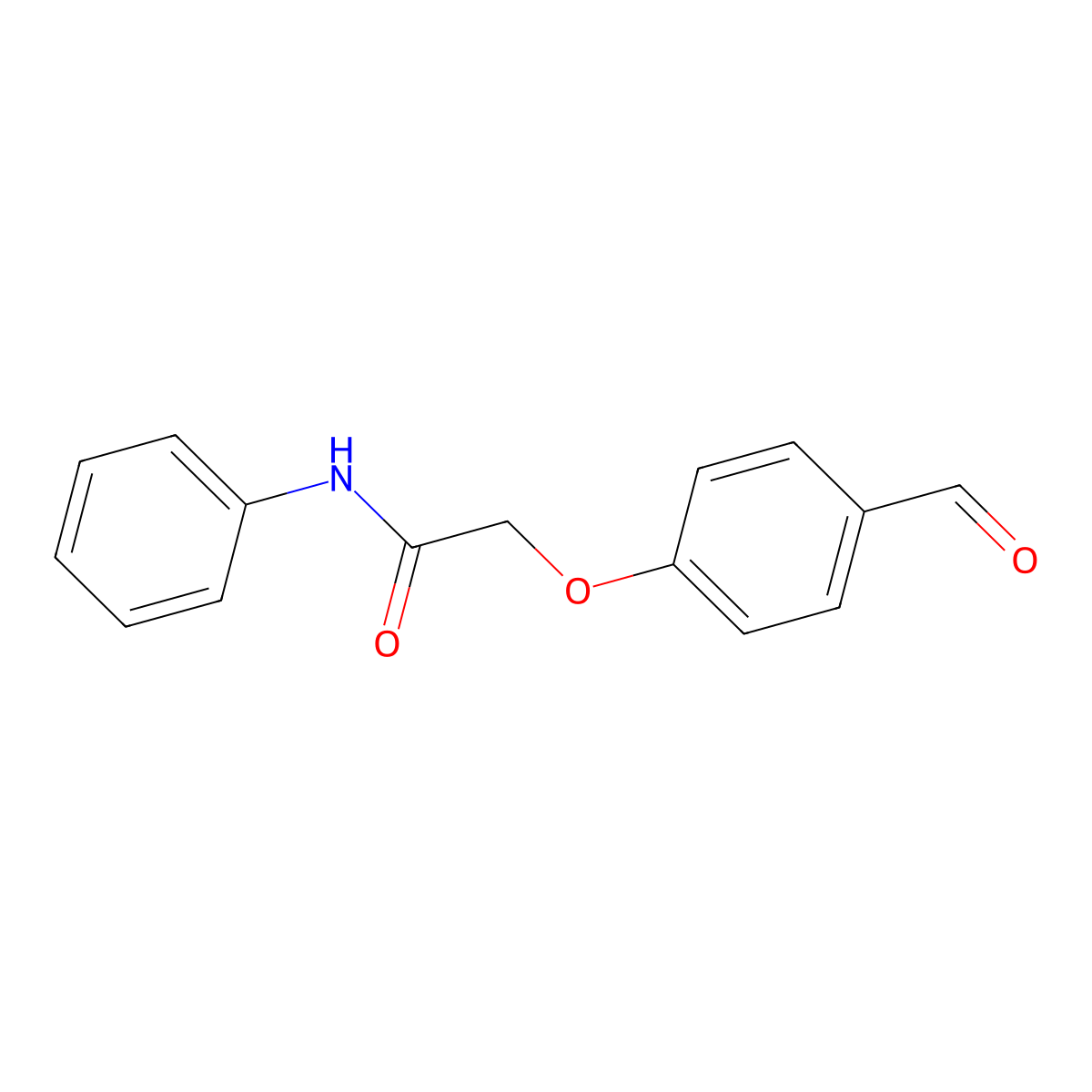 2-(4-formylphenoxy)-N-phenylacetamide molecular structure, CAS 17172-54-2