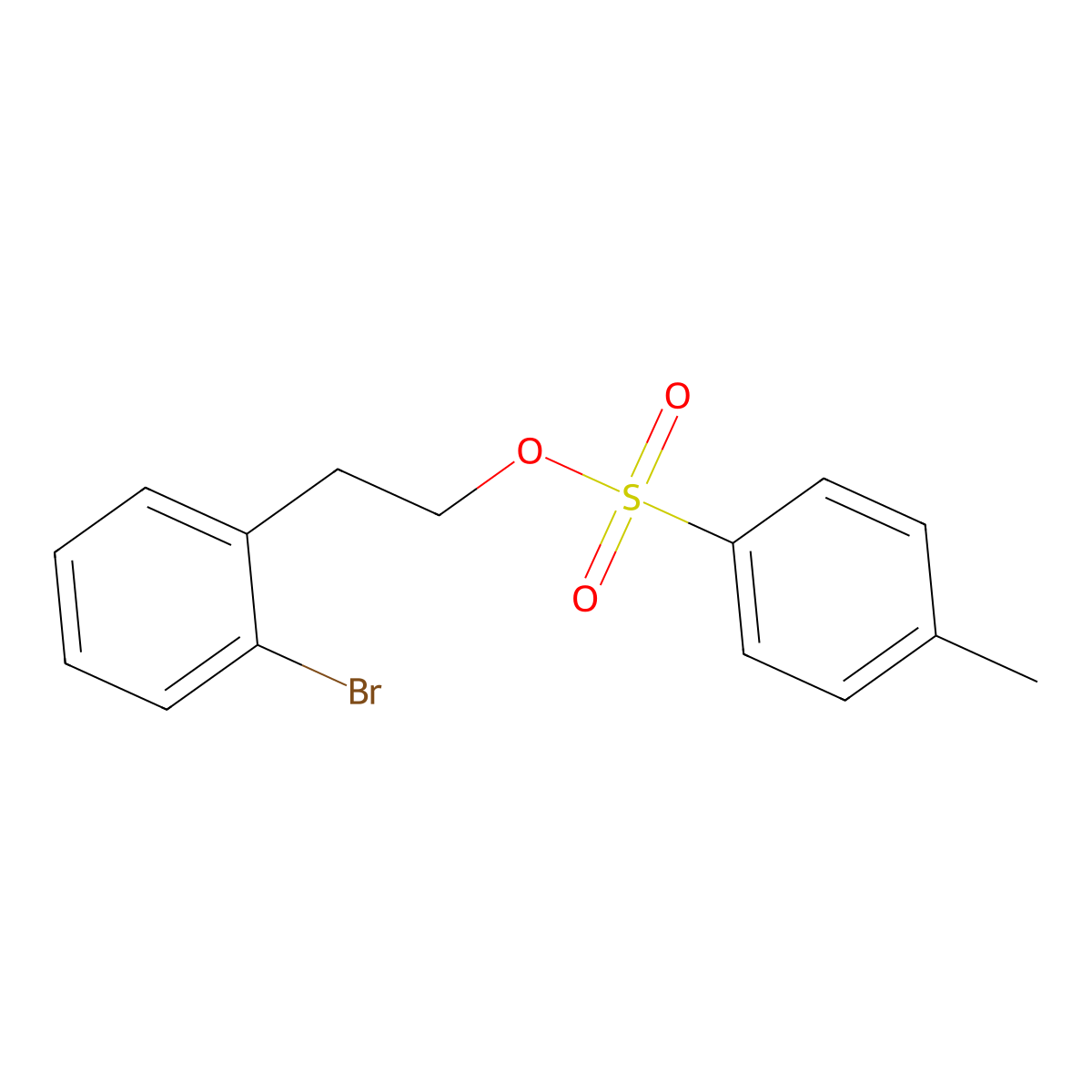 2-(2-Bromophenyl)ethyl 4-methylbenzene-1-sulfonate molecular structure, CAS 171734-72-8