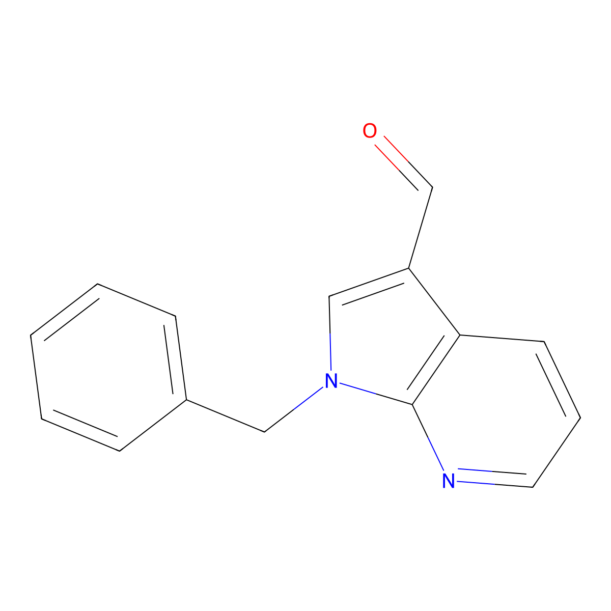 1-benzyl-1H-pyrrolo[2,3-b]pyridine-3-carbaldehyde molecular structure, CAS 171734-89-7