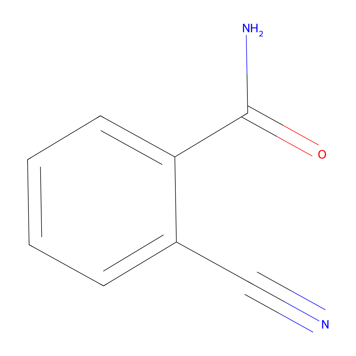 2-Cyanobenzamide molecular structure, CAS 17174-98-0