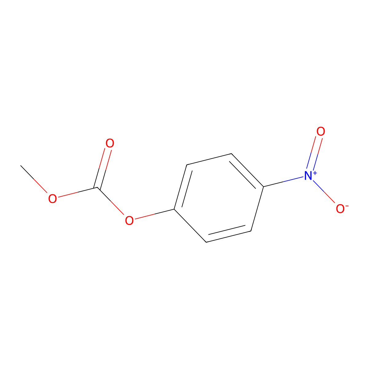 Methyl-4-nitrophenylcarbonate molecular structure, CAS 17175-16-5