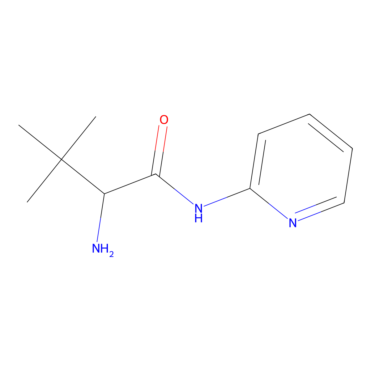 (S)-2-Amino-3,3-dimethyl-N-pyridin-2-ylbutyramide molecular structure, CAS 171764-07-1