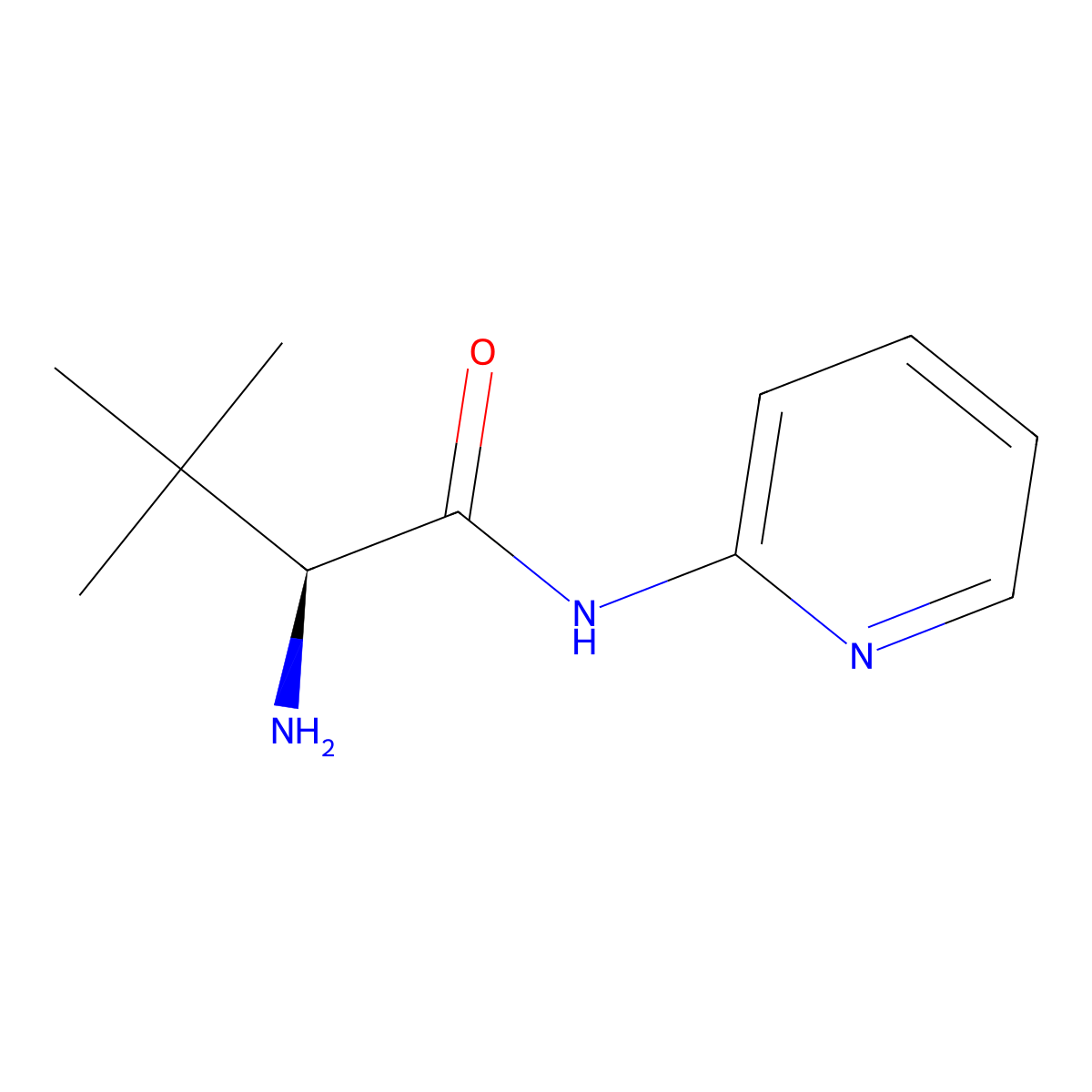 (S)-2-Amino-3,3-dimethyl-N-pyridin-2-ylbutyramide molecular structure, CAS 171764-07-1