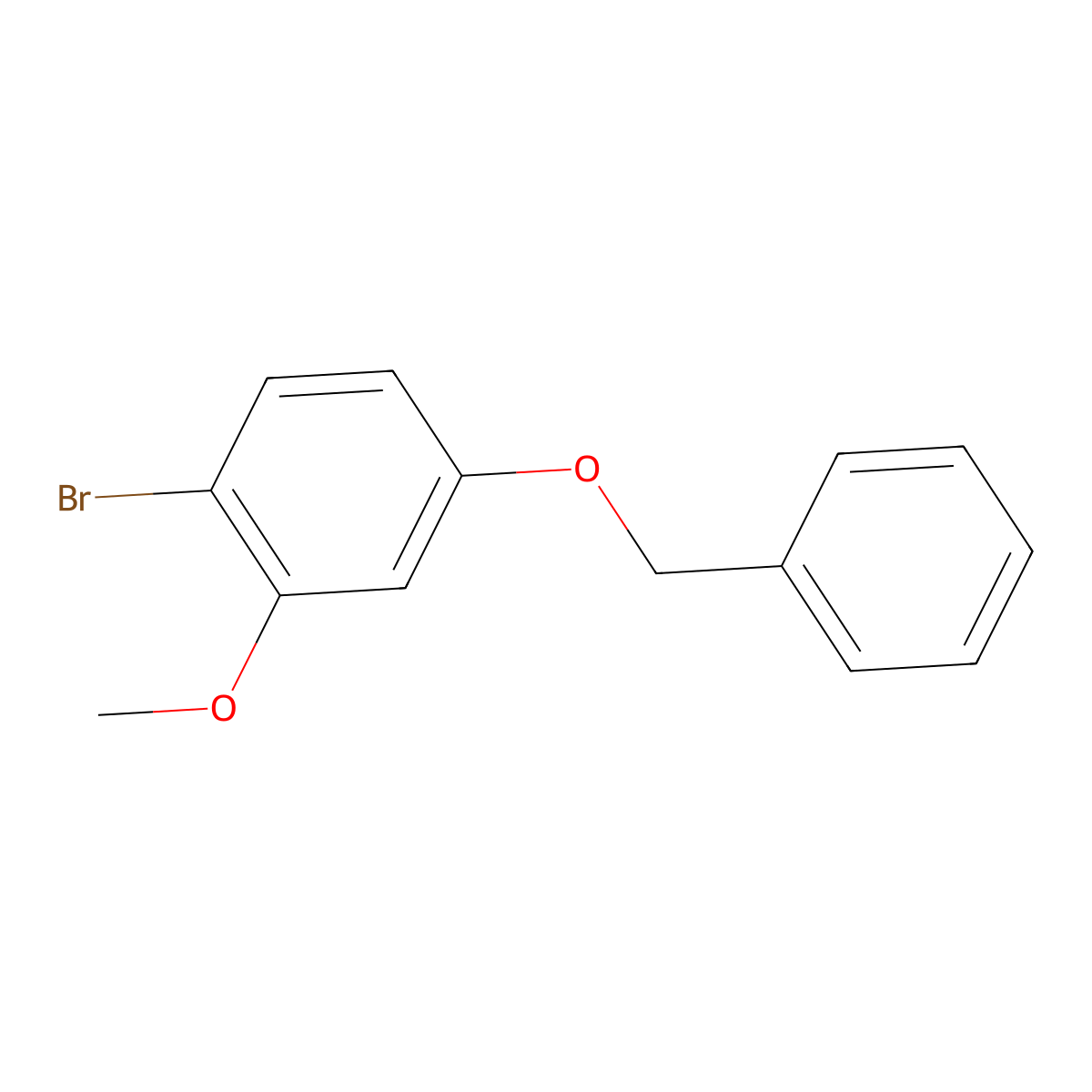 4-(Benzyloxy)-1-bromo-2-methoxybenzene molecular structure, CAS 171768-67-5