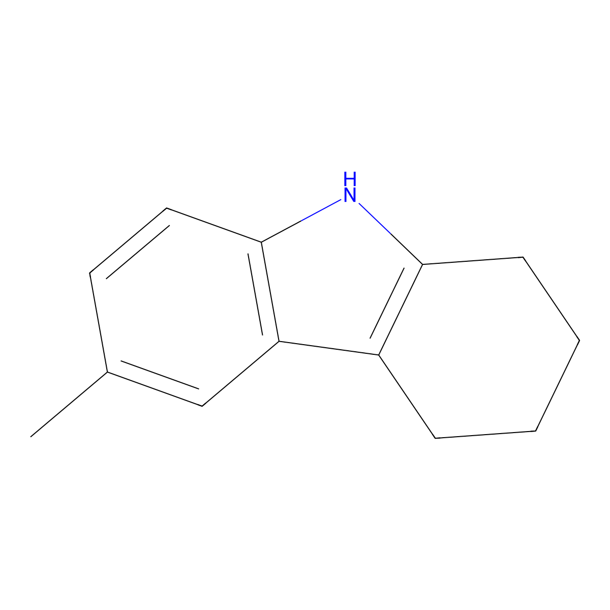 6-Methyl-1,2,3,4-tetrahydrocarbazole molecular structure, CAS 17177-17-2