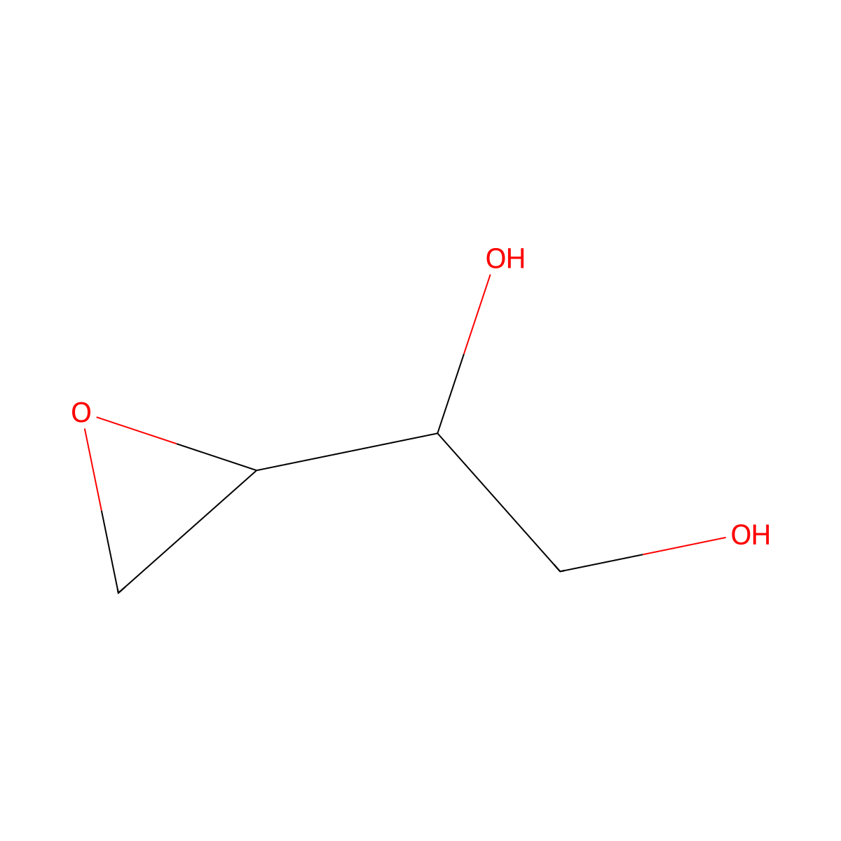 3,4-Epoxy-1,2-butanediol molecular structure, CAS 17177-50-3