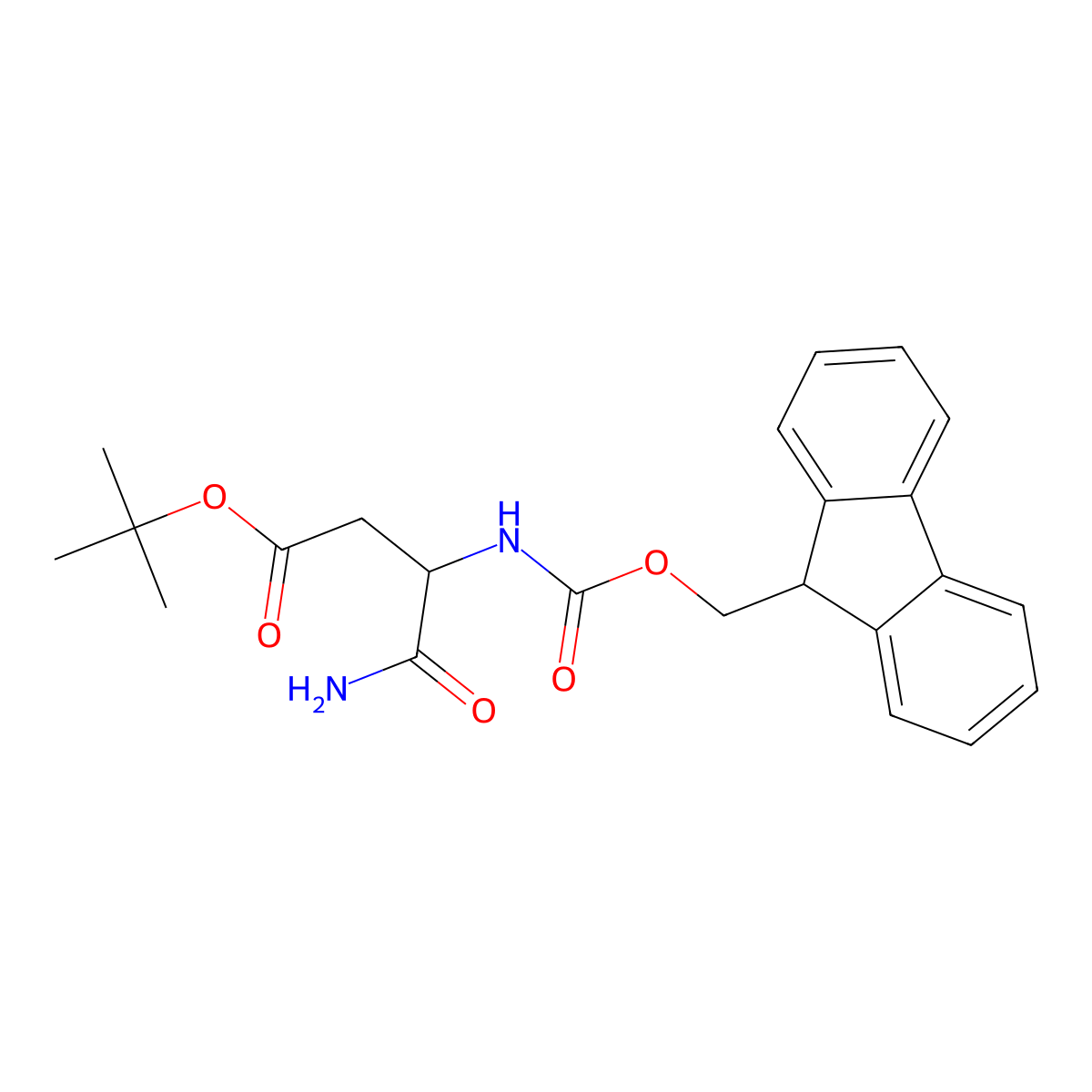 Fmoc-Asp(OBut)-NH2 molecular structure, CAS 171778-09-9