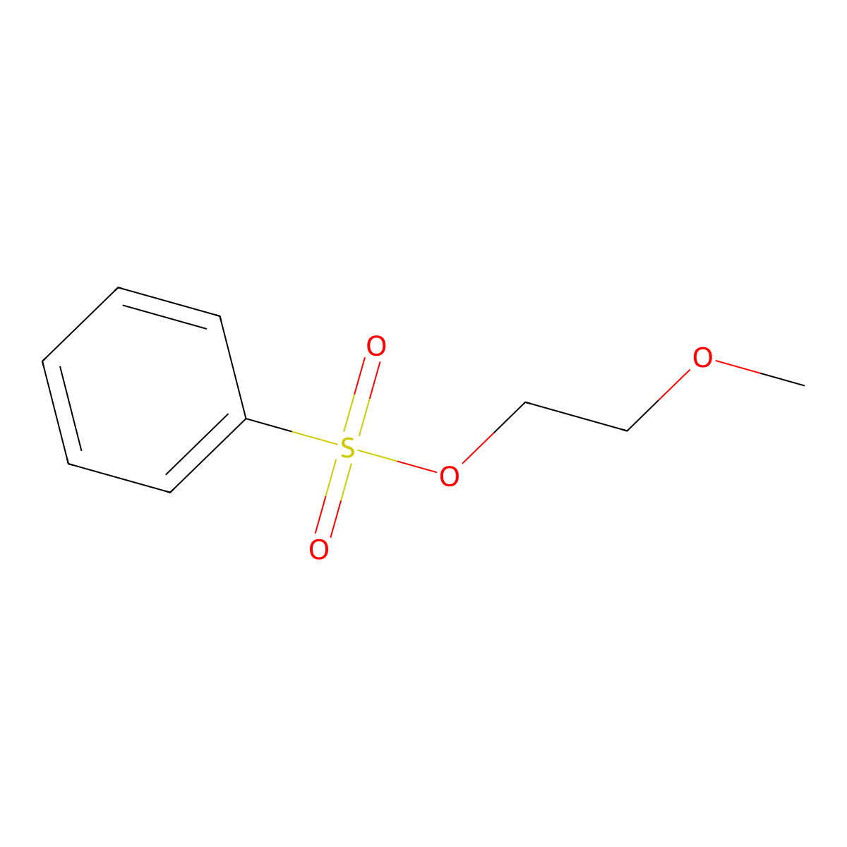2-Methoxyethyl benzenesulfonate molecular structure, CAS 17178-08-4