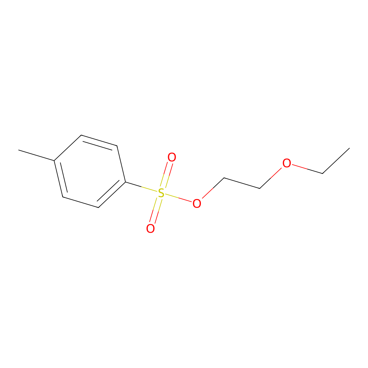 2-Ethoxyethyl 4-methylbenzene-1-sulfonate molecular structure, CAS 17178-11-9